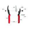 Felco Pruning Shears (F 5) - High Performance Swiss Made One-Hand Garden Pruners