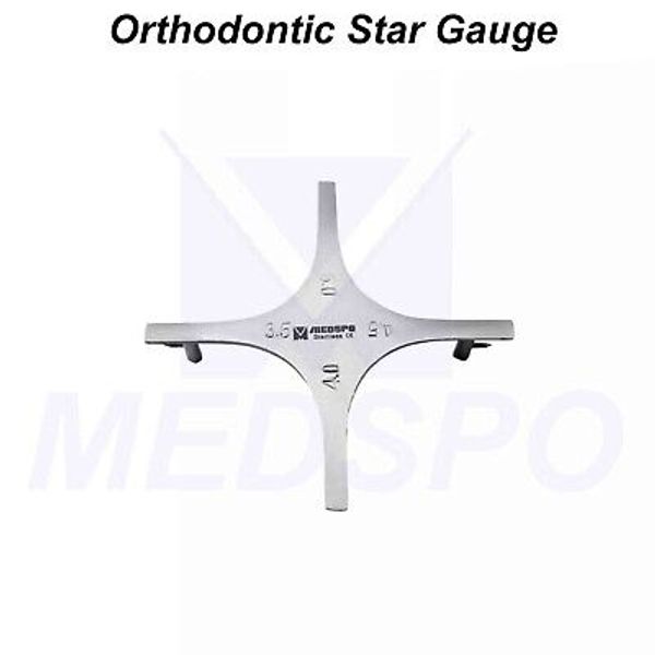 Orthodontic Dental Star Gauge Bracket Positioning Accurate Placement Instruments