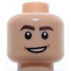 Lego Light Nougat Head Eyebrows Open Mouth Smile Raised Eyebrows Scared