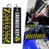 2Pcs Pull to Eject & Launch Key Keychain Tag with Key Ring For Motorscycles Cars