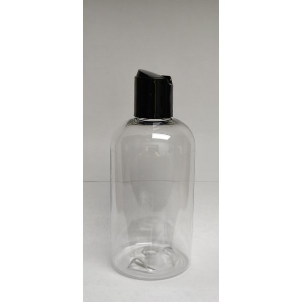 Transparent 8oz plastic bottle - 400 units cartons 