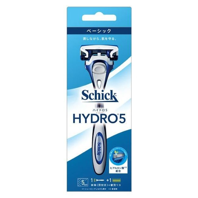 Chic Japan Co., Ltd. Hydro 5 Basic Holder Body (with blade) + 1 replacement blade 5 blades with skin guard [Drug Pure Rakuten Market Store 】【RCP】