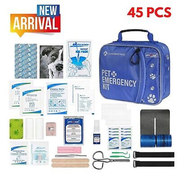 Pet First Aid Kit for Dog Cat Animals Emergency Survival Hiking Travel Camping