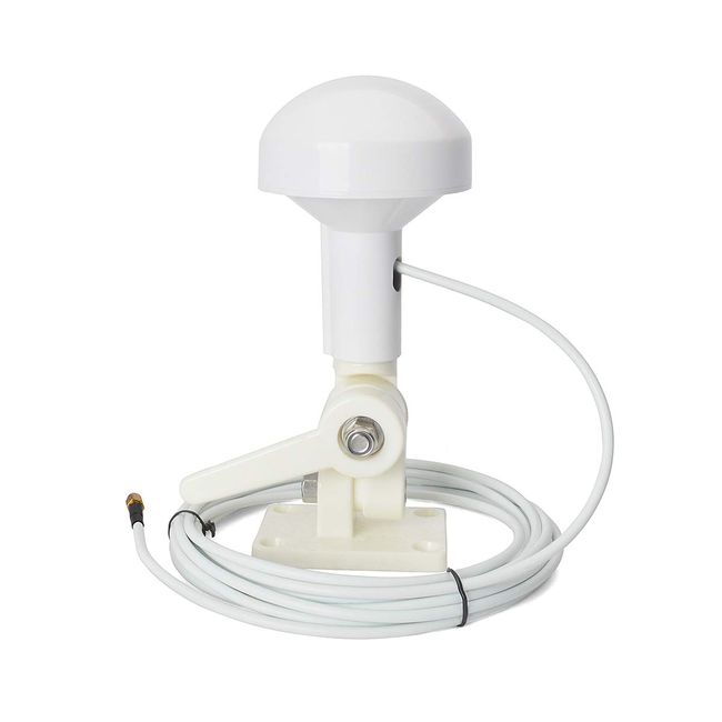 HYS Marine GPS Antenna IP65 Waterproof Antenna W/7M(22.96ft) RG58 Coaxial Cable SMA Male Connector with Marine ABS Mount Base