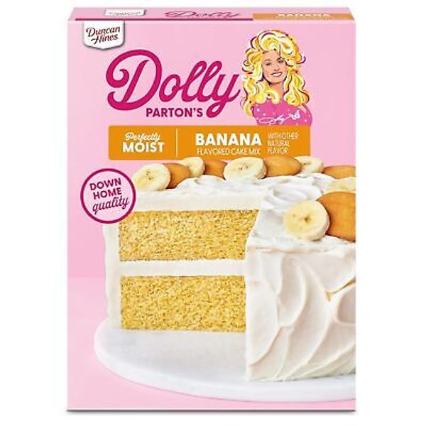 Duncan Hines Dolly Parton's Favorite Banana Flavored Cake Mix, 15.25 oz.