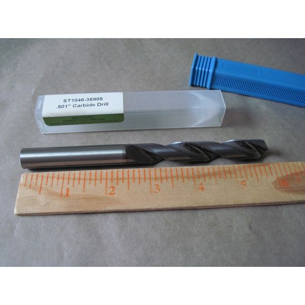 SC Tool Corp ST1046-36985 Solid Carbide Drill Bit .501" (Oversized 1/2")