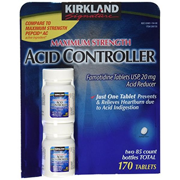 Kirkland Signature Acid Controller, 20 Mg Famotidine Tablet, 170 Tablets