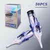 BRONC Assorted Tattoo Cartridge Needles 50pcs Mixed Tattoo Needle Cartridges Round Liner 0.35mm #12 Standard RL (3RL 5RL 7RL 9RL 11RL) for Rotary Tattoo Machine