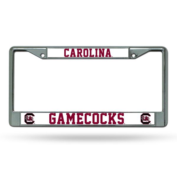 NCAA South Carolina Gamecocks Chrome License Plate