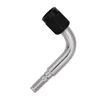 Flo Supply 8AN 90 Degree Hose End Assembly - Black B-Nut