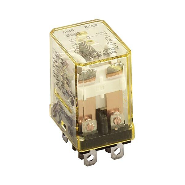 IDEC RH2B-ULDC24 Power Relay, 2-Pole, Blade Terminal, Indicator Light, DC24V NN