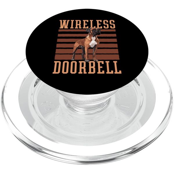Boxer Dog Breed Wireless Doorbell PopSockets PopGrip for MagSafe