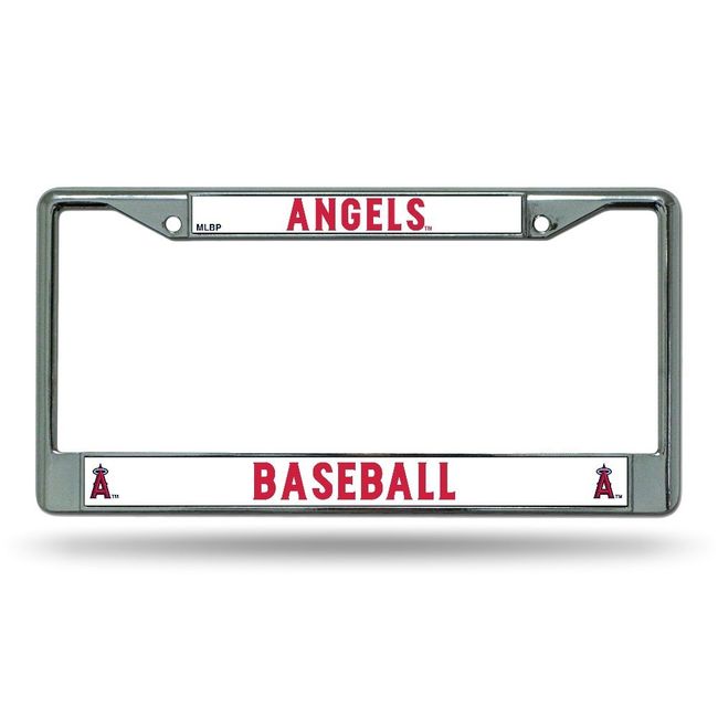 Rico Industries FC4010 MLB Los Angeles Angels Chrome License Plate Frame