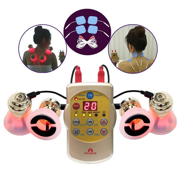 [Medical device] Himina personal low-frequency stimulator + pad set included (low-frequency/infrared/cupping function)_Improve blood circulation and relieve muscle pain