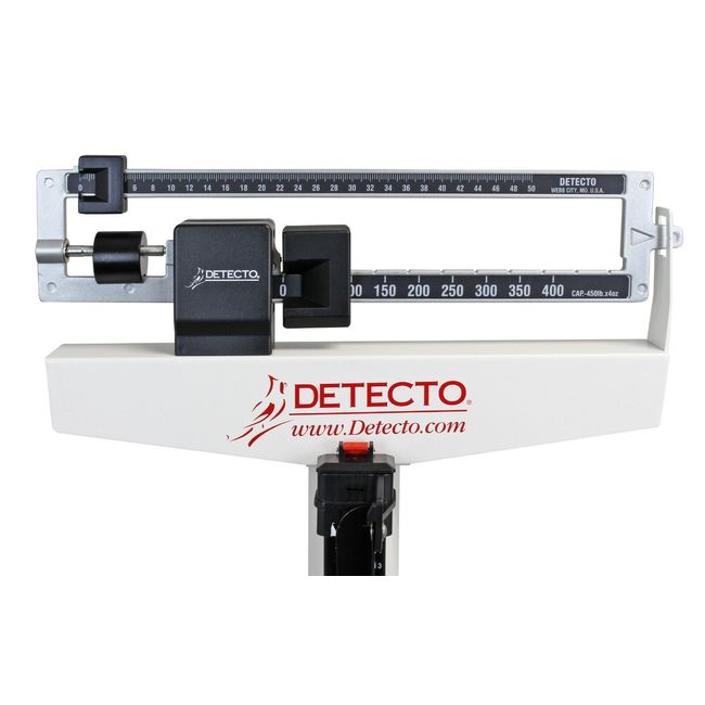 Detecto 439S SS Weigh Beam Eye-Level Physician Scale Height Rod, 400 lb x 4 oz