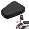 Motorcycle Backrest Cushion Pad Round Sissy Bar Pad Backrest Universal Black (Type A)