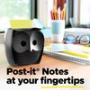 Post-It Pop-Up Notes Dispenser for 3 x 3 Inch Notes, Black Dispenser, 50 Sheets