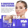 60PCS Face Lifting Patch Invisible V line Facelift Patch Tapes Bands Waterproof