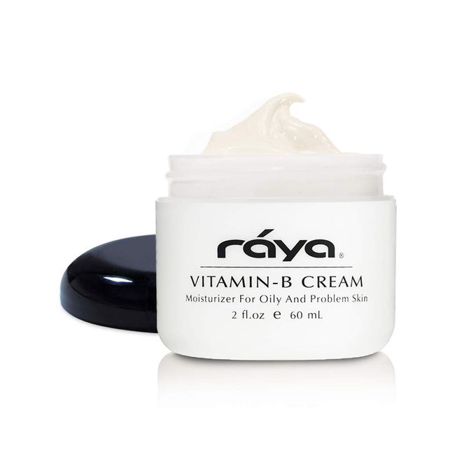 Raya Vitamin-B Cream (300) | Very Light, Hightly Effective, and Moisturizing Facial Day Cream for Oily, Break-Out, and Problem Skin | Controls Oil Overproduction | Great for Teens