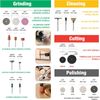 WORKPRO 306PC 1/8" Rotary Tool Dremel Accessories Kit Grinding Sanding Polishing