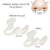 AIRMAX Nasal Dilator for Better Sleep - Natural, Comfortable, Anti Snoring Sleep Aid Solution for Maximum Airflow and Easier Breathing (Small - Clear)
