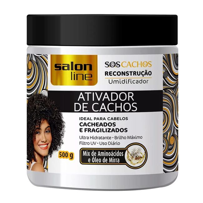 Linha Tratamento (SOS Cachos) Salon Line - Ativador De Cachos Reconstrucao 500 Gr - (Salon Line Treatment (SOS Curls) Collection - Restoration Curl Activator Net 17.65 Oz)