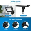 DEWENWILS 2 Pack 34W LED Flood Lights Outdoor, 5000K Led Security Light Black