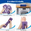 Windspeed 2Pcs African Body Exfoliating Net Long, Deep Cleaning African Net Bathing Sponge, Mesh Back Scrubber Skin Smoother for Women Men Shower/Stocking Stuffer(80x30cm) (Blue+Purple)