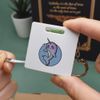 Azeeda 'Cute Narwhal' Keyring Tape Measure/Spirit Level Tool (KM00018858)