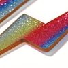 Idin Jewellery Colourful Lightning Bolt Drop Earrings