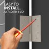- Square Barrel Hinges with Square Corners, Stainless Steel Interior Door Hinge 