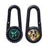 'Smiling Border Collie' Compass Keyring (KC00036056)
