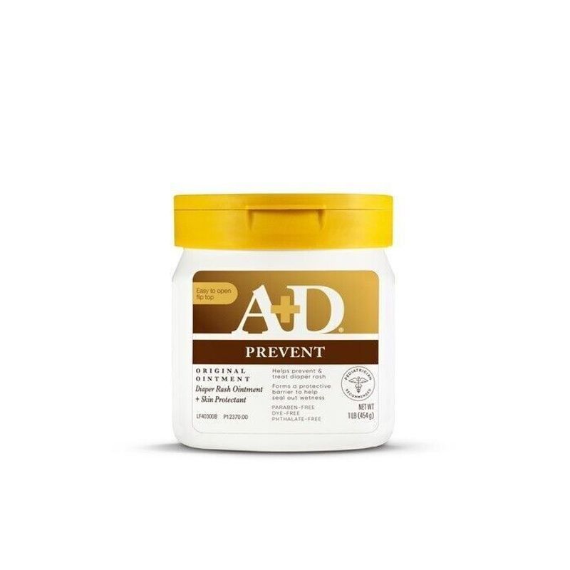 A+D Original Diaper Rash Treatments Skin Protectant Ointment 16 oz Flip ...