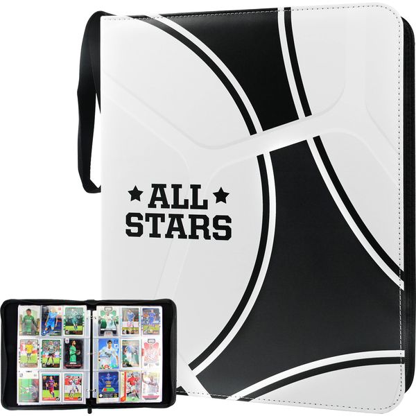 9-Pocket TONESPAC 900 Card Binder Compatible with Football Cards, Soccer Cards, Sport Cards, for Trading Cards,Storage Case with Removable Sheets Trading Card Holder (Football, 900Pockets)-