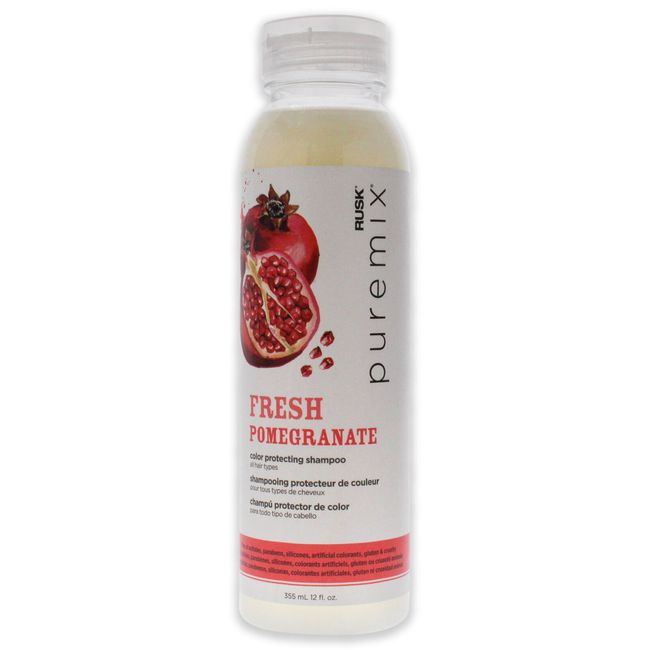 Puremix Fresh Pomegranate Color Protecting Shampoo by Rusk for Unisex - 12 oz