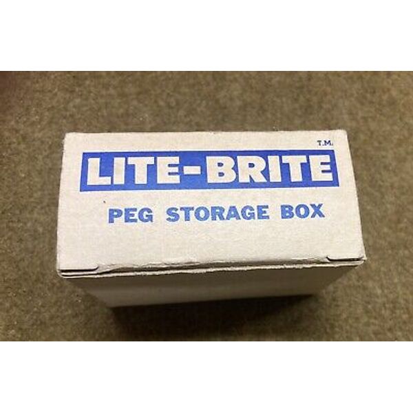 Vintage Lite Brite Peg Storage Box