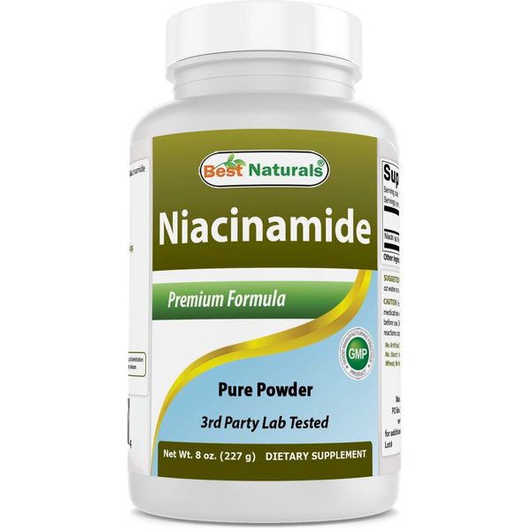 Best Naturals Niacinamide (Vitamin B3) Pure Powder 8 OZ