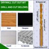 5/32" Drywall Cutout Drill Bit Sabre Point Titanium Cut Out Router Cut Bit-10Pcs