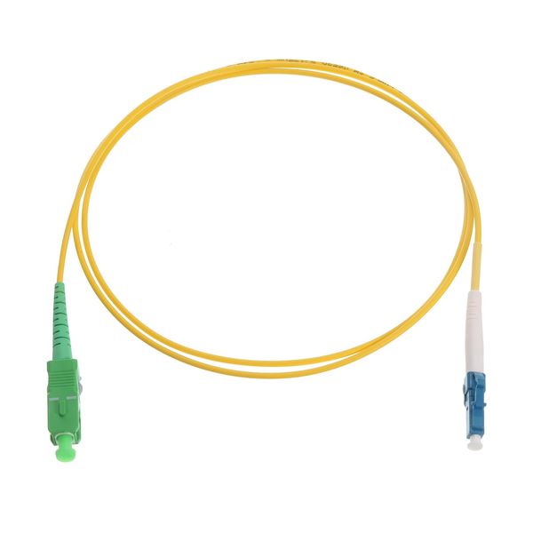 uxcell LSZH Singlemode Simplex Fiber Optic Patch Cable for SC/APC Data Center Router Switch Transceiver 1M 1pcs Fiber Optic Jumper LC/UPC