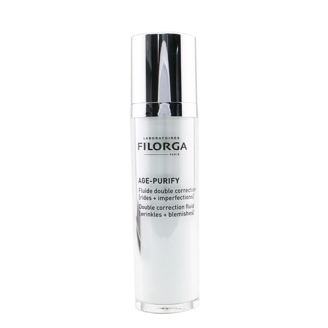 Filorga Age-Purify Double Correction Anti-Aging and Blemish Treatment Fluid, Reduces Pores, Dark Spots, Blackheads, and Skin Redness, 1.69 fl. oz.