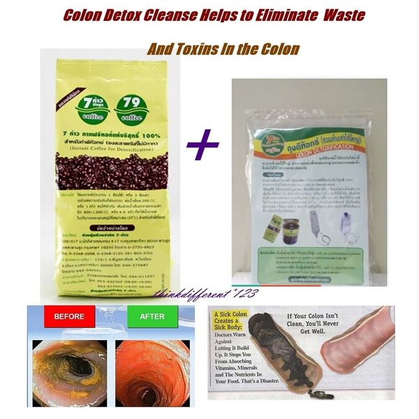 Detox Enema Coffee Enema Bag Organic Colon Clean Body Cleanse 1300 cc 7 Step