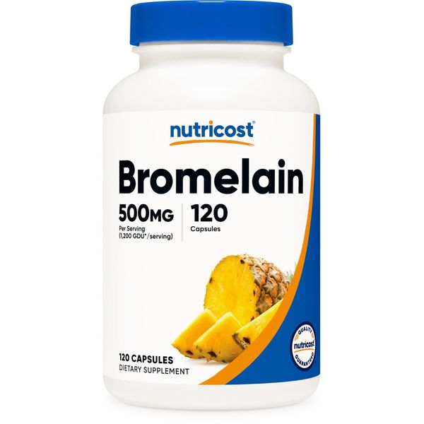 Nutricost Bromelain 500mg, 120 Vegetarian Capsules