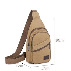 Crossbody Bags Solid Color Black Men's Canvas Shoulder Messenger