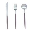 Cutipol GOA - Brown 3 Piece Dinner Set (Knife, Fork, Spoon)