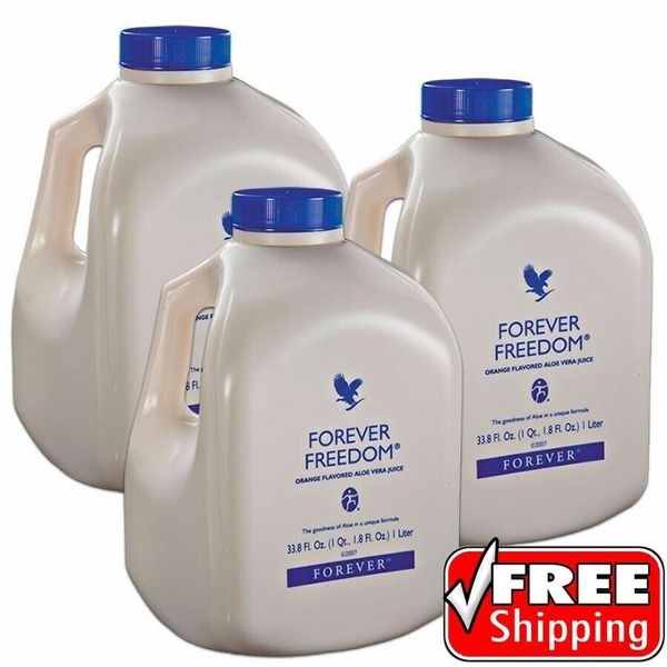 3 Forever Freedom Aloe MSM Glucosamine Bones Joints Function Orange Flavor