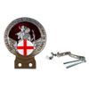 England St George Flag Red St Christopher Car Badge + Fixings