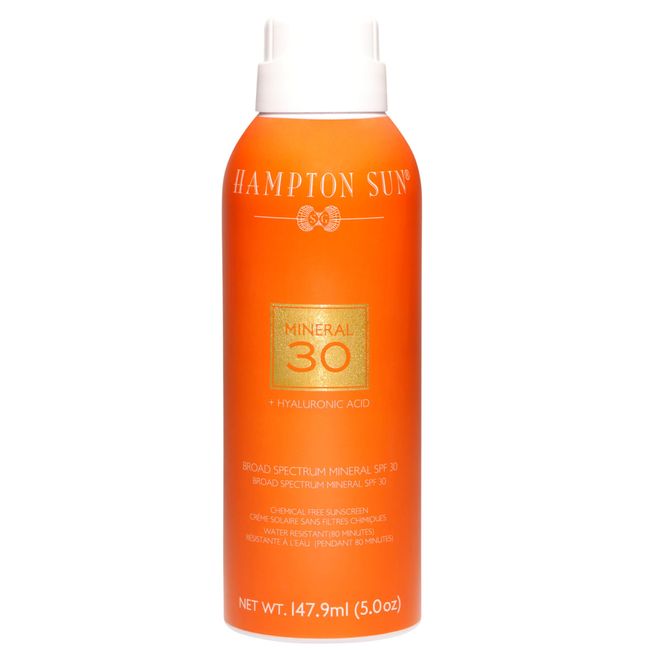 Hampton Sun SPF 30 Mineral Mist | Sheer, Matte Finish | Broad Spectrum UVA/UVB | Hyaluronic Acid + Vitamin E | Lightweight Texture | No White Cast | Reef-Safe | Chemical Filter-Free