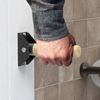 Flip-Up Bamboo Grab Bar 300lb Support Mobility Aid for Doorways