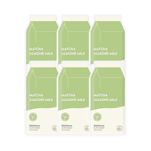 ESW Beauty Matcha Almond Milk Radiance Plant-Based Milk Mask Multipack