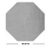 Autotech Park Matte Black Window Shade in 18 inches Diameter, Compatible with Octagon Window